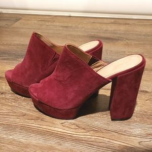 Aldo Chunky Heel Mules